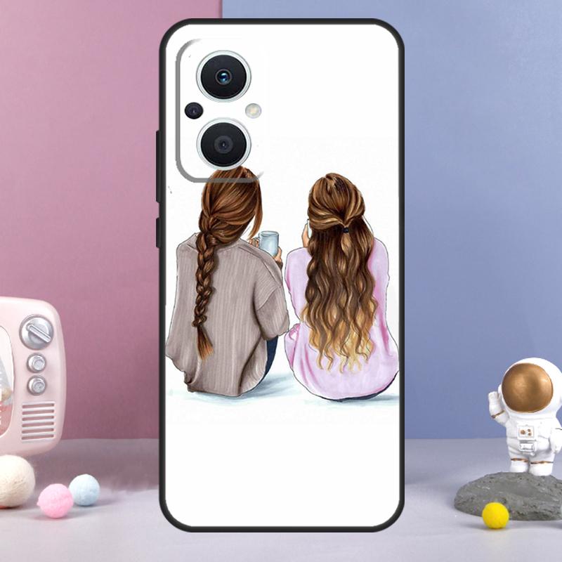 Лучшие друзья BFF Парный чехол Для OPPO Reno 14 F 11F 12F 13F 10 11 12 13 Pro 7 8 Lite Чехол OPPO Find X8 X6 X5 X9 Pro