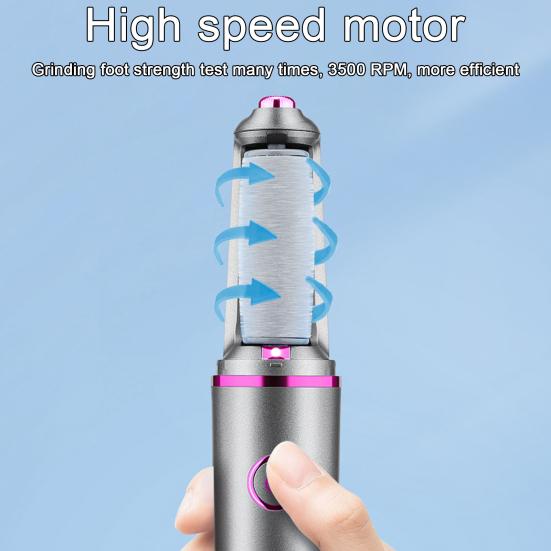 Перезаряжаемая электрическая шлифовальная машина для удаления мозолей ног, водонепроницаемый инструмент для педикюра ног для дома