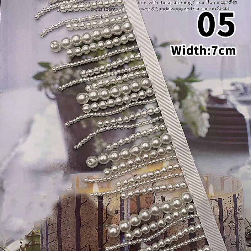 Лента с бахромой из бусин Свадебное платье Костюм Отделка Шить Жемчуг Поделки DIY Поделки Платье Джинсы Одежда Украшение