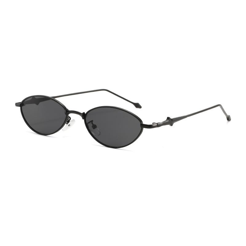 JYL TS Halara oval frame sunglasses, cool retro korean shades, european UV protection eyewear