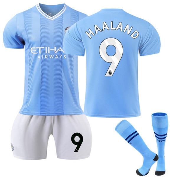 Manchester City 23-24 Training Jersey Synthetic Aquamarine Blue Soccer Jersey Breathable Quick-Dry