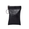 Unisex Leather Key Bag Keys Holder Multi Function 1Pc Zipper Keys Wallet Coin Purse Solid Color Waterproof Key Case