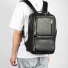 Genuine Leather Men's Large Capacity Backpack Business Travel Top Layer Cowhide Computer Backpack Multi-functional Hand-held Bag