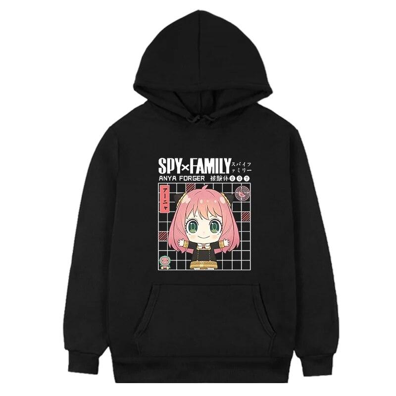 Толстовки для всей семьи в стиле аниме «Spy X», женские флисовые толстовки с капюшоном Anya Smug, женский пуловер, осенне-зимняя теплая спортивная одежда в стиле Харадзюку