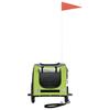 Bicycle Trailer for Dogs Green and Grey Oxford Fabric and Iron