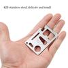 11-in-1 EDC Multi-tool Card Multifunctional 420 Stainless Steel Pocket Jar Bottle Opener Screwdriver Spanner Ruler Outdoor Tools