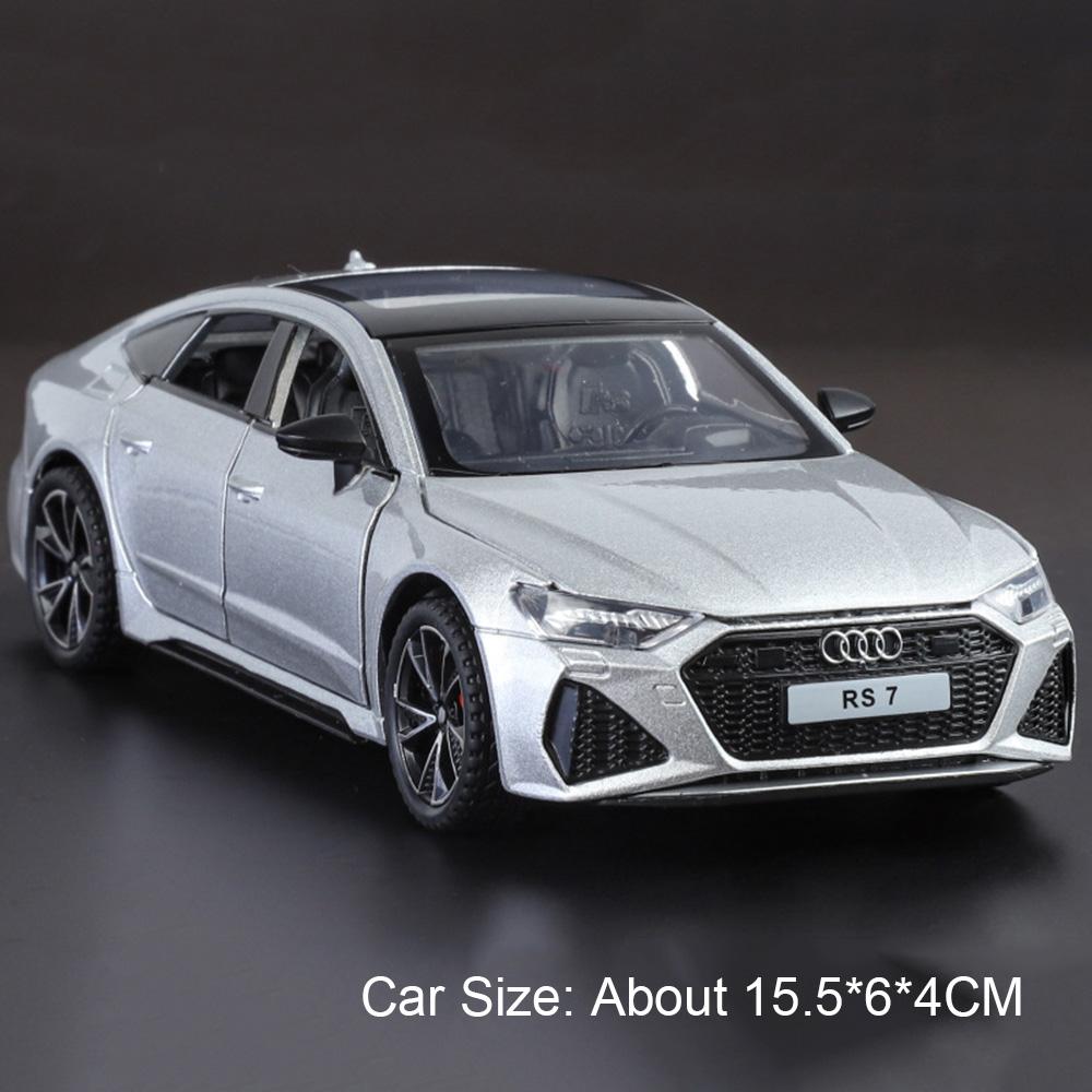 1:Масштаб 32 Модель автомобиля A4 RS7 Игрушка Сплав Литье под давлением Открывающиеся двери Свет Звук Амортизация Модели автомобилей Детские подарки на день рождения