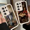 Чехол для телефона Samsung Galaxy S26 S25 Ultra S24 FE Ренессансная Эстетика Художественная Картина Оболочка S23 Plus S22 + S21 S20 5G Мягкий Силикон