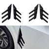 Durable Splitter Side Vents Decoration Air Wing Cover Trim Car Rear Side Spoiler  Universal