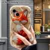 Чехол для телефона: 2D плоский, подходит для защитного чехла iPhone 18 17 16 15 14 13 12Pro, украшение для телефона, рыжая лиса, подарок на Хэллоуин и Рождество