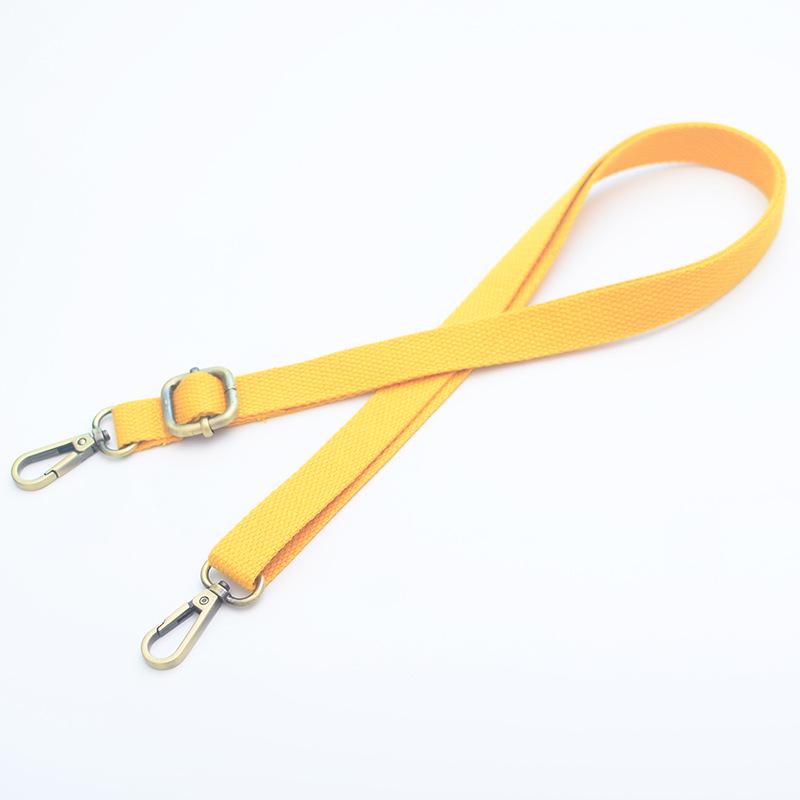 Регулируемый 20-миллиметровый холщовый плечевой ремень с бронзовой пряжкой - утолщенный аксессуар для женской сумки через плечо