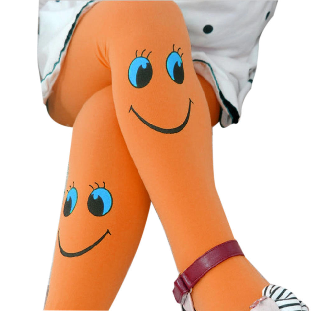 Pair of Tight Smile Baby Kids Girls Tights Pantyhose Stockings Cartoon Soft Velvet Ballet Lovely Socks