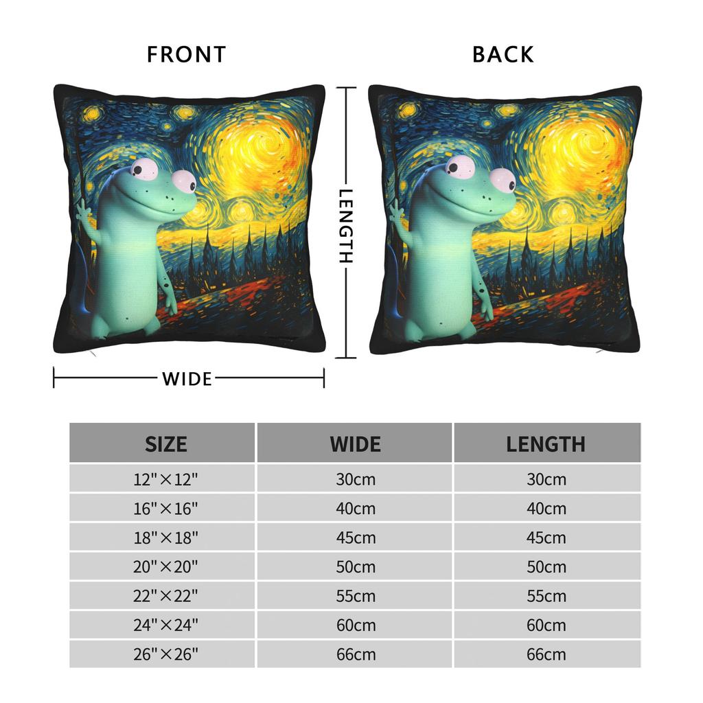 Pillow Cover Lizard Meme Kawaii Pillow Case For Sofa Home Decoration Pillowcases