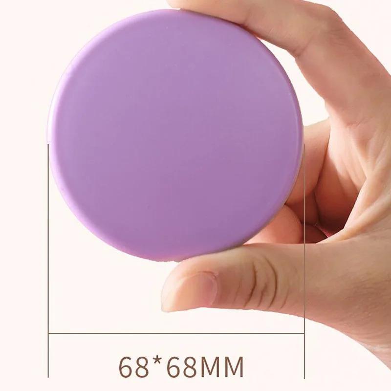 Ручное зеркало для макияжа, двустороннее мини-портативное карманное складное круглое зеркало для макияжа для путешествий, красота, косметический инструмент