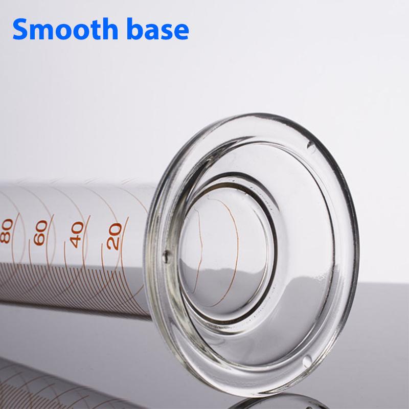 1 шт. Профессиональный толстостенный стеклянный градуированный мерный цилиндр, инструмент 5 мл 10 мл 25 мл 50 мл 100 мл, мерный цилиндр для лабораторного снабжения