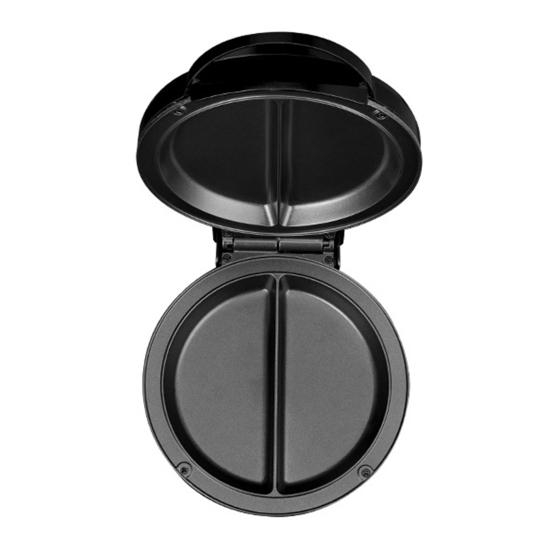 Электрическая сковорода для омлета с двумя зонами, антипригарная, двусторонняя, 1000 Вт, быстрый нагрев, для омлетов, фриттаты, блинов, сэндвичей, крепов