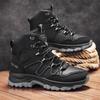 Модная мужская обувь осень-зима, высокие рабочие ботинки, противоскользящие походные ботинки, модная обувь, универсальные повседневные походные ботинки в британском стиле