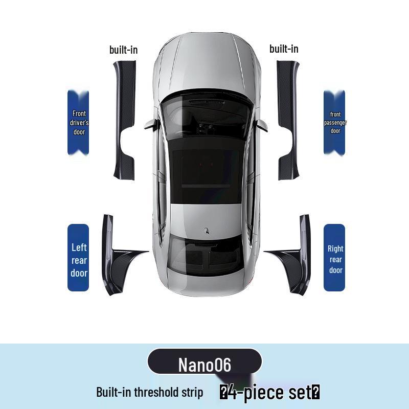 Nano 06 Threshold Strip: Welcome Pedal, Trunk Guard, and Tail Door Protection Trim