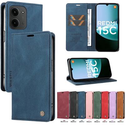 Для Xiaomi Redmi 15 5G 4G 2025 Чехол-книжка Кожа 360 Защита Etui Для Redmi 15C Кошелек Funda Redmi15 15C 15 C Магнитная обложка