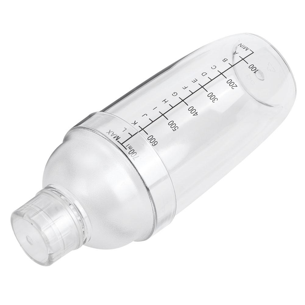 PC Cocktail Shaker with Scale Milk Teapot Juices Wine Plastic Cup for Home Bar Store700ml