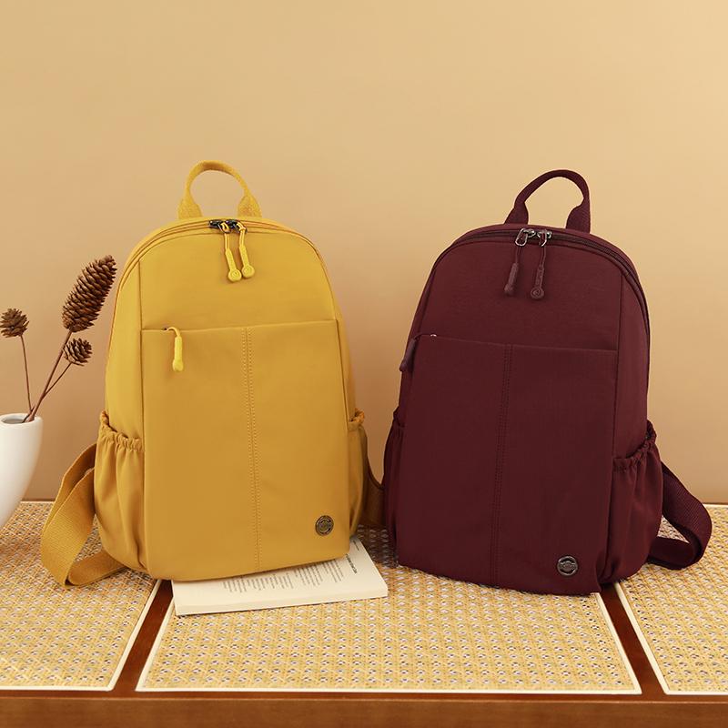 Женский рюкзак большой вместимости однотонный рюкзак