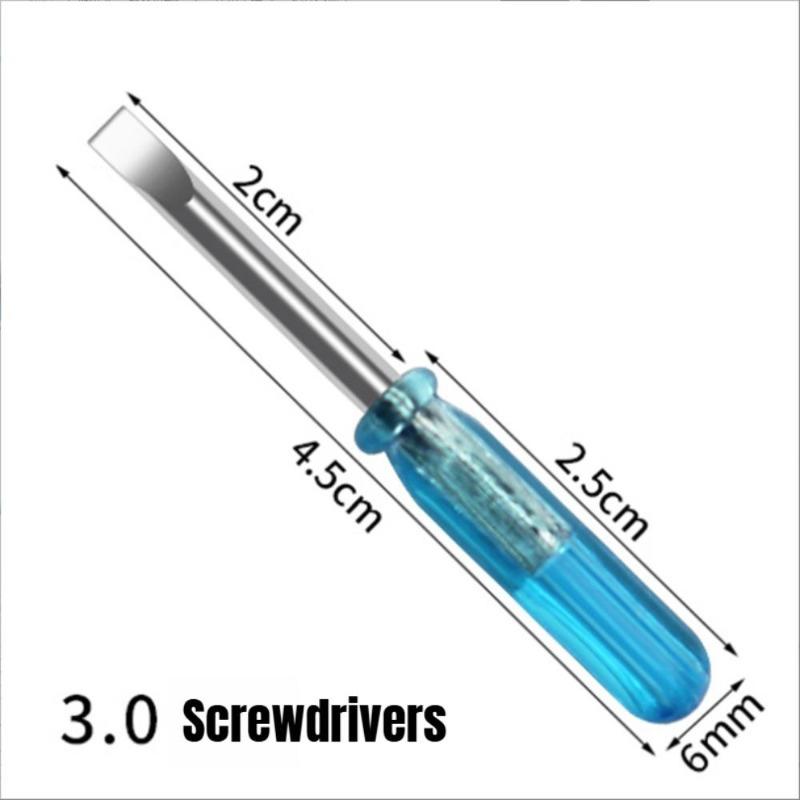 10 шт. Мини 2/3 мм плоская крестообразная отвертка для мобильного телефона, ремонт беспроводного контроллера 360, открытая