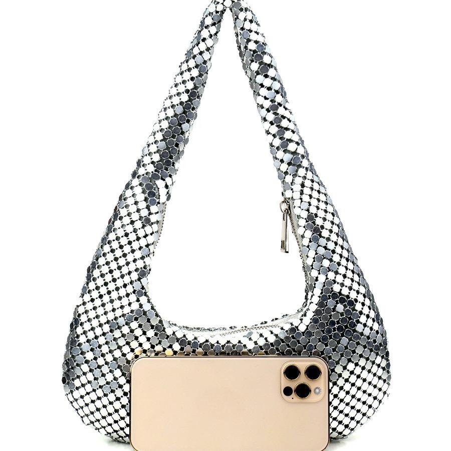 Сумка Shinny Bag Премиум клатч сумка для вечеринки Алюминиевый лист женская сумка подмышку Интернет знаменитость взрыв вечерняя сумка