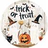 2D Pumpkin Head Art Decoration Wooden Hanging Pendant Door Decor Wreath Sign  Porch