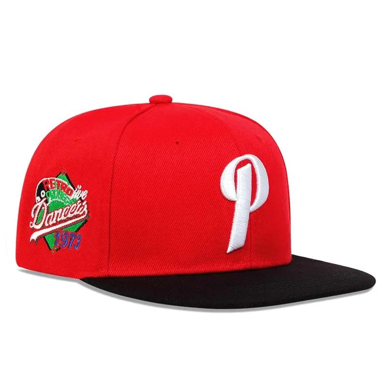Hip-Hop Stitching Stitched Embroidered Alphabet P Neutral Gender Women Men For Hats Spring Autumn Adjustable Casual Snapback Baseball Caps Outdoor