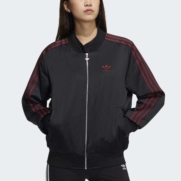 adidas Женская куртка-бомбер Originals Черно-красная HD0326