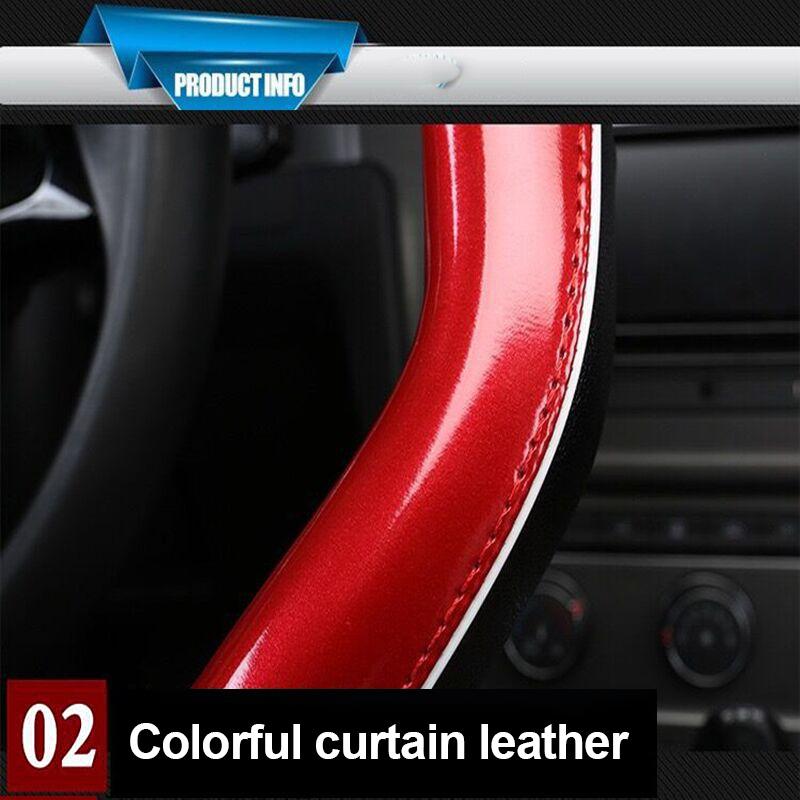 5 Colors 15\ High-Grade Durable Leatherette Material And Slip Resistance Car Auto Universal Steering Wheel Cover