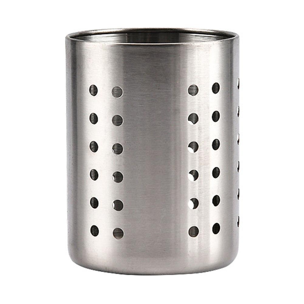 Держатель для кухонной утвари из нержавеющей стали, легко моющийся, металлический контейнер, утолщенное утяжеленное основание для организации ящиков и столешниц