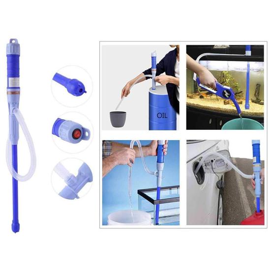 Oil Siphon Pump Convenient Bendable Tube Reliable Liquid Transfer Battery Operated Pump for