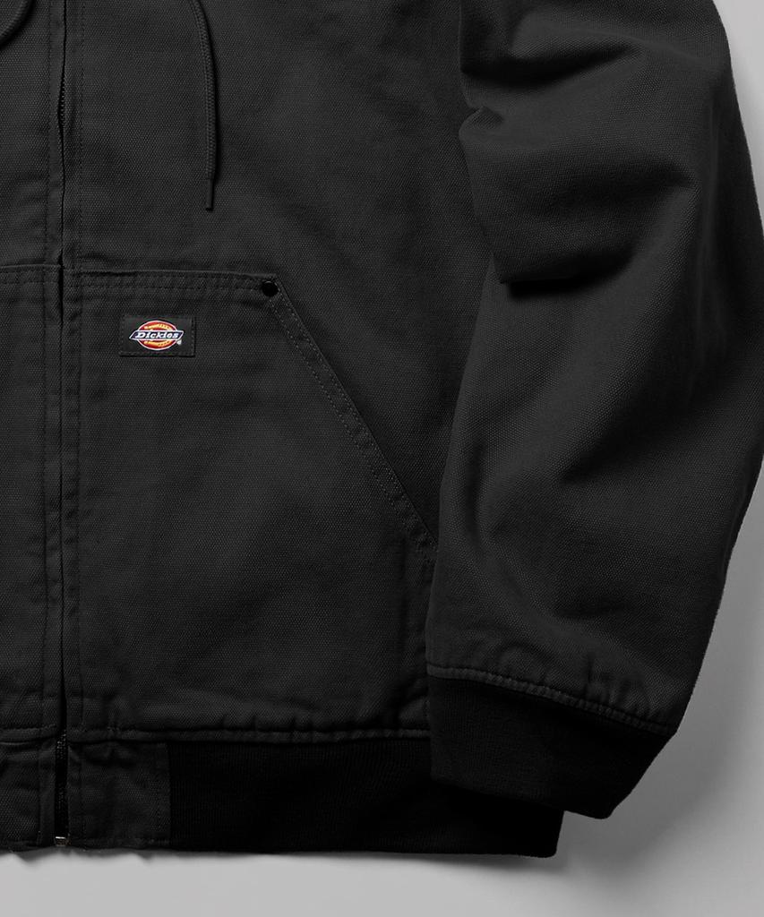 Dickies Черная бомбер-куртка с капюшоном из парусины
