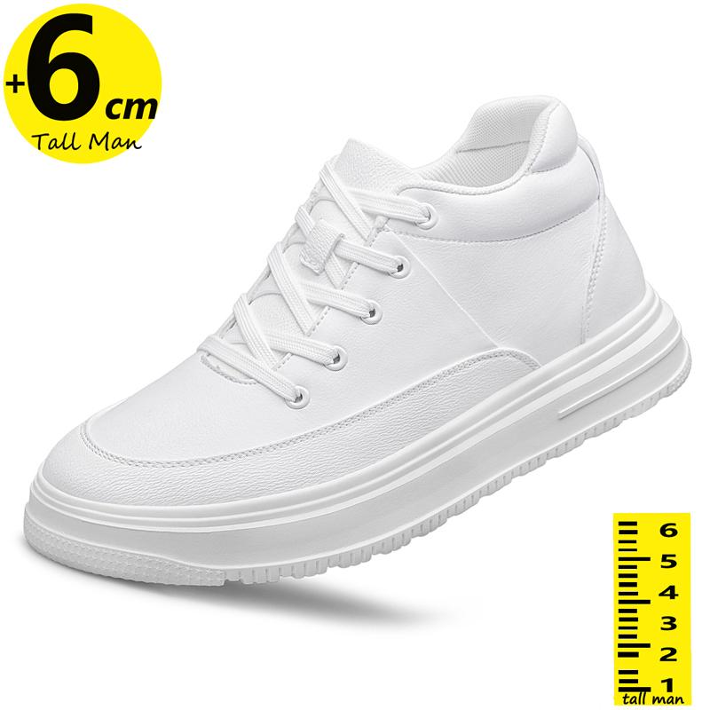Booster Shoes Elevator Men Chunky Sneakers Height Increase Insole 6cm Sports Leisure Tall Man