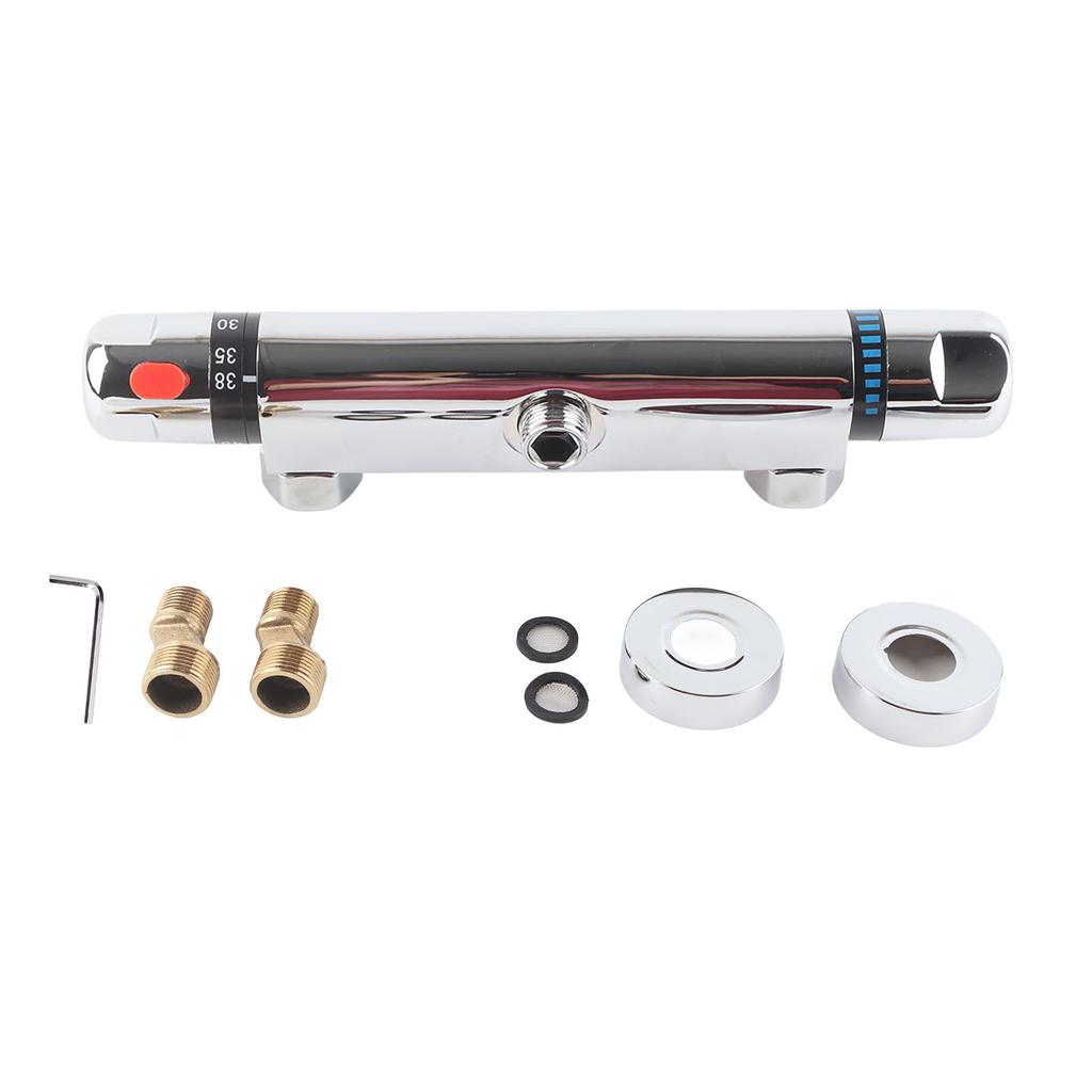 Thermostatic Shower Valve Constant Temperature Hot Cold Water Mixer Valve Bathroom AccessoryPipe