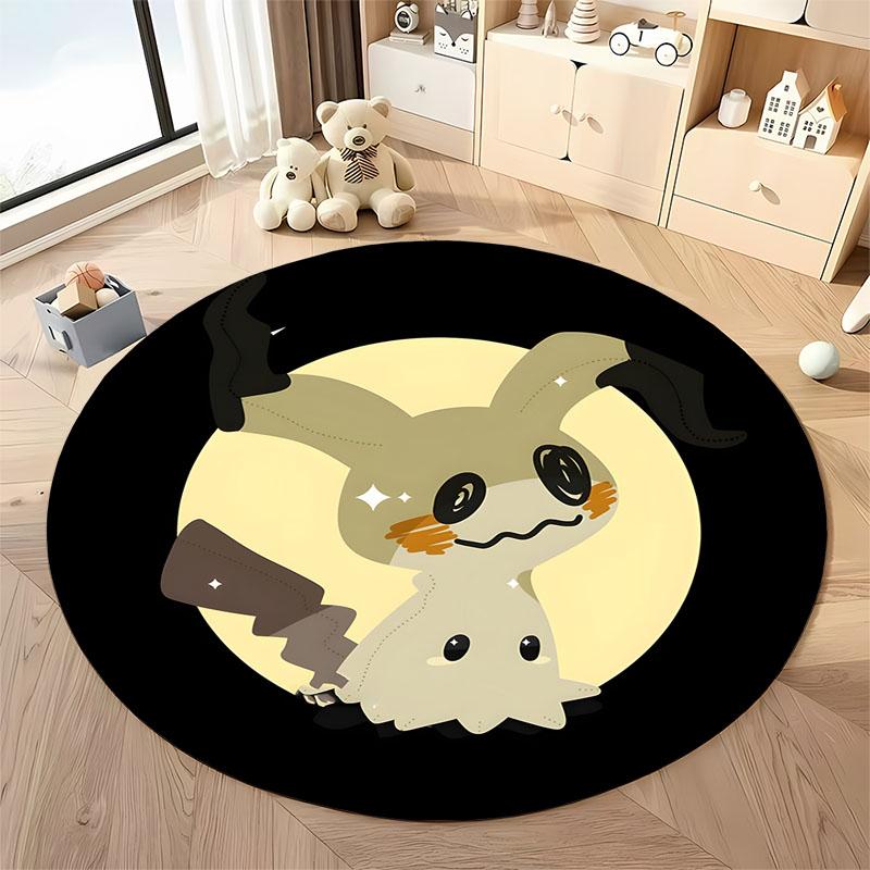 17 Styles Pokemon Cards Print Round Carpet Bedroom LivingRoom Mat Sofa Home Children's Room Decor Rug Free Shipping Holiday Gift