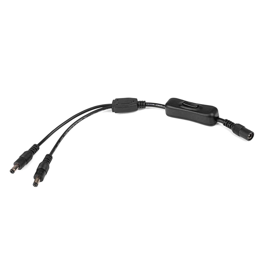 DC5.5x2.1mm 1 Female to 2/3/4/5/6 Male On/off Control Cable DC5521 Y Splitter Adapter Cable для светодиодной камеры безопасности