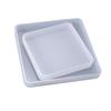 3 Pcs  Square Round Highlight Crystal Epoxy Silicone Mold Tray Resin Mold  for Jewelry Storage Plate Home Decor