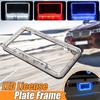 Universal 54 LED 12V Lighting Acrylic Plastic License Plate Cover Frame Kit