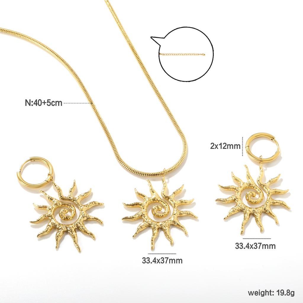 Luxury Fashion Clover Earrings And Necklace Jewelry Set Elegant Earring Gift Box