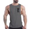 Gym New Outdoor Leisure Sports Style Sleeveless Shirt Vest Four Seasons Men Simple Breathable Short Sleeve Poker Printed Vest
