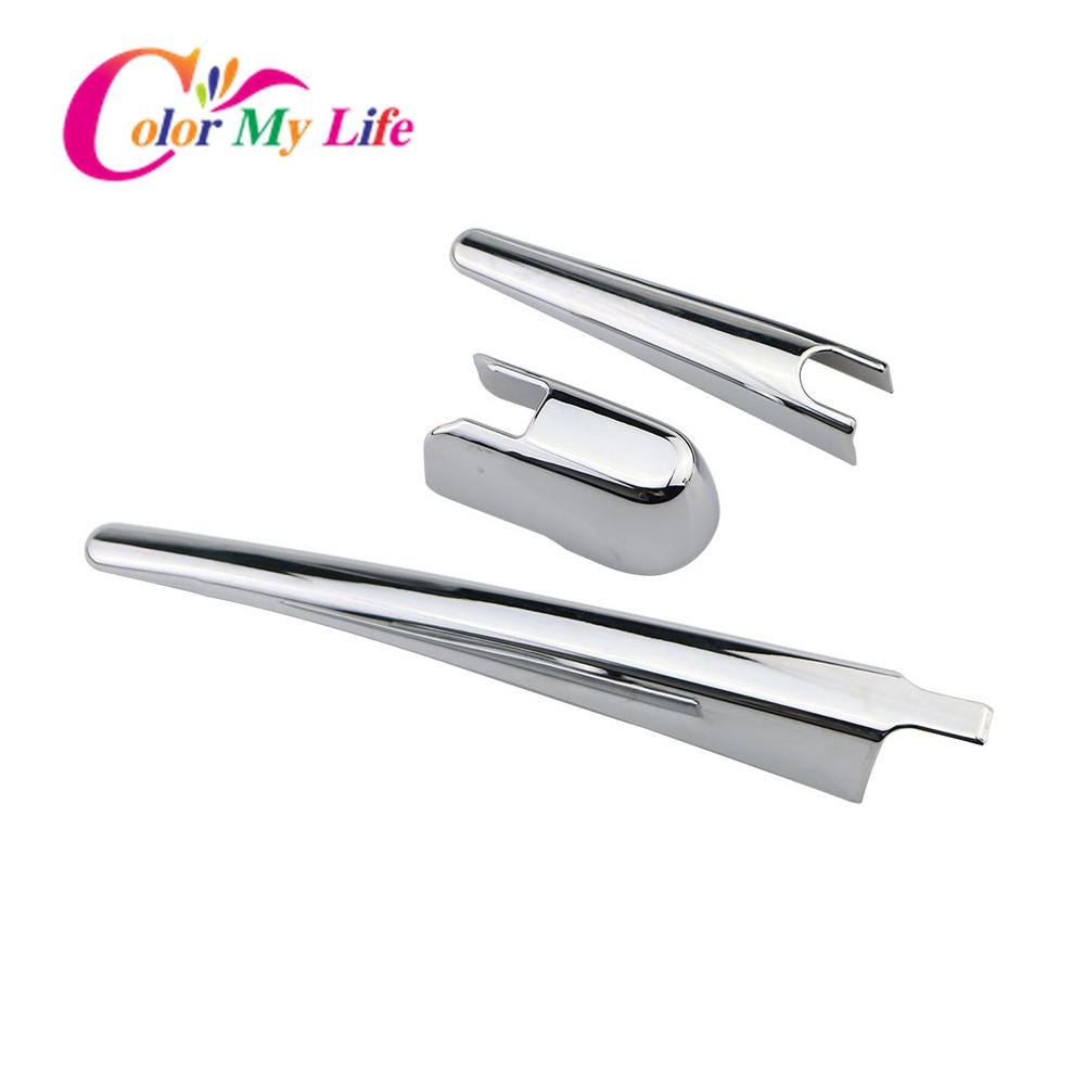 Color My Life ABS Chrome Автомобильный задний дворник с блестками для Honda HRV HR-V Vezel 2015-накладка дворников заднего стекла