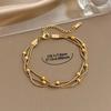Gold Silver Color Wrap Beaded Bracelets Round Beads Party Jewelry Elegant Wrist Chain  Women
