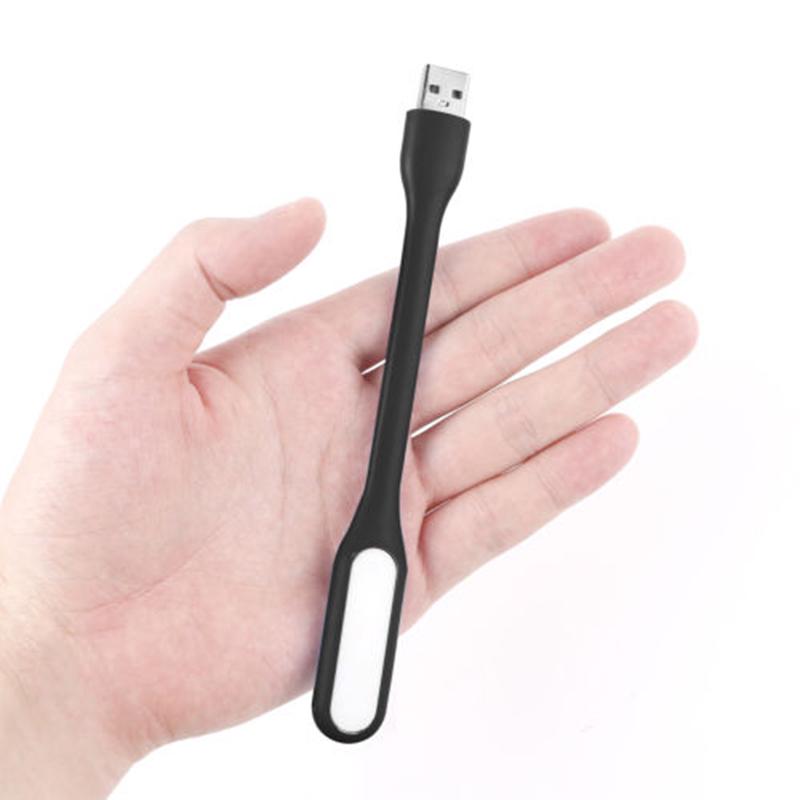 Черный мини-ПК Компьютер Чтение Гибкая светодиодная лампа USB Яркая клавиатура Лампа