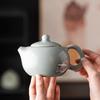 Ru Kiln Master Crafted Agate Celadon Teapot