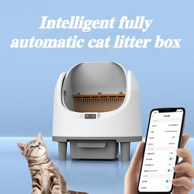 Полностью Автоматический Интеллектуальный Туалет для Кошек Дезодорирующий и Антибактериальный Большого Пространства Кошачьи Туалеты Товары для Питомцев