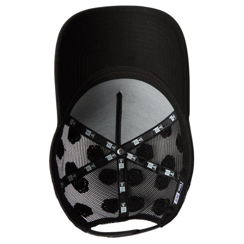 New Era 9FORTY series unique rose pattern design, cotton polyester peaked cap, same style for men and women, couple style, black 14667852