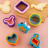 Sandwich Maker Mold Cute Heart Star Round Dinosaur Shaped Baking Cookies Slicer Tool Toast Bread Sealing Cutter for Peanut/Butter/Jelly