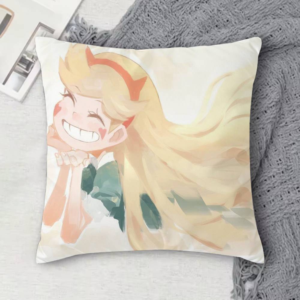 S-Star Vs The Forces Of Evil Double-Sided Printed Square Decorative Cushion Cover For Sofa Living Room Home Decor